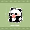 Panda Periférico Acrílico Pegatinas de Refrigerador Distintivo Creativo Interesante Nuevo Transparente Lindo Parche Magnético Ins