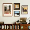 Luz Cálida que Atraviesa, Pintura Decorativa de Pared de Fondo para Sofá de Sala de Estar Estilo Vintage, Pintura Colgante de Gama Alta para Aparador Bajo de Comedor, Arte de Pared para Recibidor