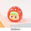 Nova tridimensional fruta bebê resina jóias acessórios diy creme cola caso de telefone acessórios para o cabelo pingente chaveiro