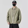 Jaqueta Camisa Primavera e Verão 2025 Jaqueta Fina Masculina Primavera e Outono Gola Simples Moda Tendência Bonita Camisa Nova Chegada