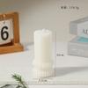 Nueva vela aromática de columna estética a rayas, cera, transfronteriza, ins, decoraciones para el hogar, accesorios para fotos, regalo de boda
