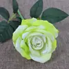 En stock rosa simulación rama única terciopelo rosa europeo boda ramo de mano novia flor artificial decoración del hogar