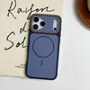Funda Magnética de Epoxy de Dos Tonos para Teléfono Adecuada para Apple 17 Pro Max Funda Suave iPhone 16 Lente Protectora Material del Teléfono