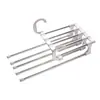 Estante Multicapa para Pantalones de Acero Inoxidable Estante Plegable Telescópico Multifuncional para Colgar y Organizar Ropa Pantalones Estante Mágico para Secar Ropa en Casa
