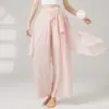 Pantalones Anchos Fluidos de Danza Clásica Ropa de Baile Danza Moderna Sueltos con Lazo Pantalones de Baile Ropa Moldeadora para Práctica para Mujeres