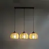 Lustre esférico retrô de corda de cânhamo loja de roupas Rede Bar de Vinhos café restaurante personalidade criativa Pousada iluminação redonda
