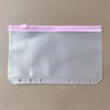 Bolsa con cremallera de PVC esmerilado de color A5/A6, bolsa de almacenamiento para cuaderno de viaje de PVC, núcleo interior de repuesto para libros de hojas sueltas