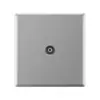 Panel de enchufe de interruptor universal multi-cinco orificios USB para pared doméstica, tipo 86, gris, plano, ultra-delgado, una apertura, control único