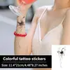 Tatuagem adesiva de borboleta com traço de tinta fluida personalizada macia pequena para braço à prova d'água durável alta simulação adesivo de tatuagem temporária decoração
