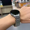 Adecuado para Huawei Huawei Watch Gt6 Correa Especial Sin Costuras de Tres Eslabones de Acero Inoxidable 46mm Correa Especial de Acero