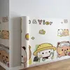 Papel de Parede Autoadesivo Estilo Cartoon Infantil e Puro Adesivos de Parede à Prova d'Água Papel de Parede para Casa Decoração de Parede de Fundo para Quarto Sala de Estar Adesivos