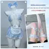 Diyi Miao Si Lingerie Sexy Uniforme de Role-Playing Doce Empregada Conjunto Romântico de Renda A721