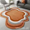 Dropshipping Transfronterizo Alfombra de Imitación Irregular Cachemir Sala de Estar Mesa de Café Sofá Manta Resistente a Manchas y Fácil de Cuidar Dormitorio Alfombra de Cabecera
