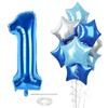 Globo digital de 40 pulgadas azul real rosa año viejo traje de globo de película de aluminio decoración de fiesta de cumpleaños para niños bebé