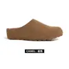 Sandálias femininas populares slip-on deste ano 2026 novo estilo outdoor de calçar em um passo bico fechado solado grosso estilo Birkenstock
