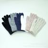 Guantes de punto de lana de color caramelo de Corea del Sur, de color sólido, para invierno, para mujer, con dedos expuestos, pantalla táctil, cálidos, resistentes al viento, para montar a caballo, venta al por mayor