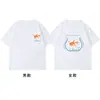 Conjuntos de Pez Dorado para Pareja Ajustados de Algodón Peinado Puro, Camiseta de Manga Corta para Hombre y Mujer, Estilo Nuevo, Tops de Verano Super Calientes