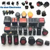 Interruptor tipo barco kcd1 d3 d4 d5 Doble reinicio tres posiciones luz redonda ojo de gato con luz d9 triple
