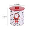 Fábrica de atacado de latas redondas com capuz, caixa de embalagem de doces para presente de Natal, armazenamento doméstico, latas de ferro seladas