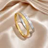 [Acero de Titanio Completo] Teamo Pulsera Minimalista de Acero de Titanio Estilo Europeo y Americano Moda Retro Transfronteriza Joyería de Acero Inoxidable