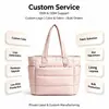 Bolsa de Viaje Nueva Acolchada Transfronteriza, Bolso de Mano Ligero Casual de Gran Capacidad Esponjoso para Mujer, Bolso de Hombro