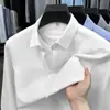 Camisa lisa de algodão para homens jovens e de meia-idade, estilo primavera e outono, confortável e amigável à pele, adequada para o trabalho diário e uso casual, camisa de manga comprida