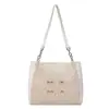 Bolsa de Ombro Fashionável Tendência Portátil Feminina Nova Coleção Primavera 2025 Bolsa Tote Simples Bolsa Tote de Alta Qualidade para Crossbody Bolsa Feminina