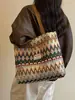 Bolsa tote de lona grande capacidade estilo étnico para mulheres, novo modelo 2026, bolsa de ombro para o dia a dia, bolsa de mamãe simples e versátil