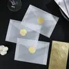 Sobre de Papel de Ácido Sulfúrico Estampado en Oro Empaque de Regalo Estilo Ins Semi-Transparente Escarchado 11*16cm Exclusivamente para Ventas Transfronterizas