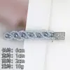 Pinza para el Cabello de Cristal Azul con Sal Marina Coreana para Mujer, Pinza de Alto Nivel para Flequillo Lateral, Exquisita Horquilla para Cabello Suelto, Pinza de Pato Accesorio para el Cabello
