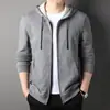Cárdigan con Capucha Sudadera de Rizo Chaqueta de Manga Larga para Hombre Primavera y Otoño Versátil Tendencia Tops