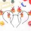 Tiara de Chifres de Natal Venda Quente Transfronteiriça Estilo Floresta Adereço para Foto Acessório de Cabelo Decoração de Natal Venda Direta da Fábrica DIY