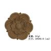 Parche de madera maciza tallado en madera Lansen Dongyang, pieza decorativa de flores de estilo europeo, columna de puerta de gabinete, pieza de madera con flores redondas talladas
