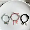Pulsera de pareja melody coolomi un par para novia estuche pequeño de cuero pulsera de succión magnética para novias diadema femenina