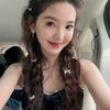 Grampo de Cabelo Laço Prateado Estilo Princesinha Zhang Ruonan Acessórios de Cabelo Trançado Doce e Cool Sexy Presilha de Cabelo Adorno de Cabeça