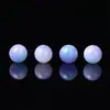 Ágata Flor Azul Blanco Morado Natural Cuentas Sueltas Hecho a Mano DIY Pulsera Wenwan Agata Redonda Agujero Recto Accesorios para Joyería