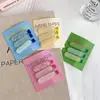 Pinza para flequillo, pinza para el flequillo, pinza de pico de pato, accesorio para el cabello, pinza para el cabello ovalada de gelatina dulce, pinza para maquillaje de mujer, pinza lateral