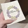 Pulseira de Ametista Lavanda Natural para Mulheres, Pulseira Exquisita de Cristal Limão de Luxo Leve de Nicho, Presente para Melhor Amiga ou Namorada