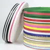 Exclusivo Transfronterizo 3cm Cinta Intercolor Cinturón Decorativo para Ropa Accesorios para Prendas Correa para Sombrero Hecho a Mano DIY Cinta Rayada Colorida