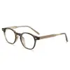 Armazón de Gafas Retro Estilo Coreano 8631 Anti-Luz Azul Miopía para Mujer 2236 Celebridad de Internet Liso Inserción de Pines Armazón de Lente Plano