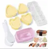 Nuevo molde para sushi de buque de guerra DIY rectangular multicapa para sushi molde multicapa para bola de arroz suplemento alimenticio para niños herramienta para Bento