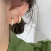 Brincos Acolchoados Estilo Tweed, Luxo Acessível, Brincos Simples e Versáteis, Brincos, Brincos com Micro-Cravação de Diamantes, Brincos Doce e Cool para Mulheres