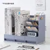 Estante de Livros para Mesa Vertical com Gavetas, Organizador de Livros, Rack de Armazenamento e Organização de Livros