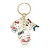 Llavero de Dibujos Animados Lindo y Colorido para Niñas, Gato, Unicornio, Encanto de Aleación de Esmalte Arcoíris, Exquisito Accesorio para Pulsera