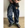 Comercio Exterior Versátil Nuevo Estilo Ins Popular Harajuku Moda Perezosa Tendencia Artístico Estilo Japonés Pantalones Largos de Mezclilla Sencillo