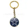 Oferta Especial para Equipo de Fútbol Americano NFL Transfronterizo Llavero Gema del Tiempo Colgante Retro de Cobre para Bolso Coche
