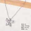 Colar de Coração Moda Simples Versátil Corrente para Clavícula Feminina High-End Pingente de Lua Colar de Borboleta Acessórios Verão Feminino