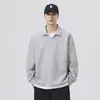 Nuevos tops de otoño e invierno 2026, camisetas de alta costura, artículos de moda de manga larga para hombre, sudaderas de moda, prendas de abrigo holgadas y casuales