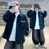 Camisa Casual a Cuadros para Niños Moda Primavera y Otoño Tendencia Estilo Coreano Chaqueta de Manga Larga para Niños