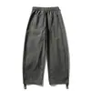 Pantalones casuales anchos de estilo retro japonés trendy Rumeng para hombre y mujer, holgados de otoño, con caída, corte recto, versátiles para el trabajo